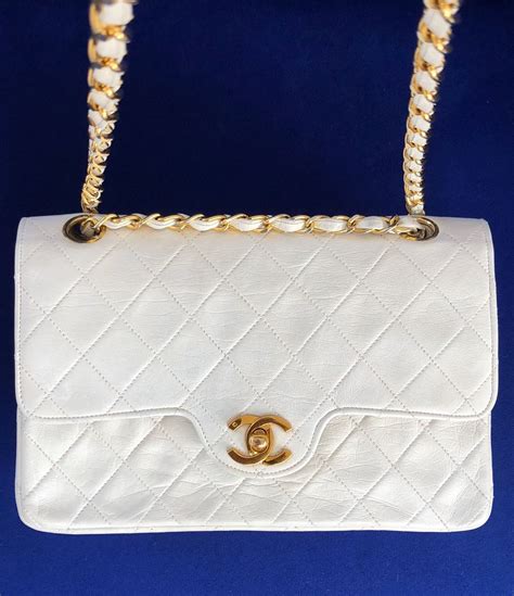 white vintage chanel|authentic vintage chanel.